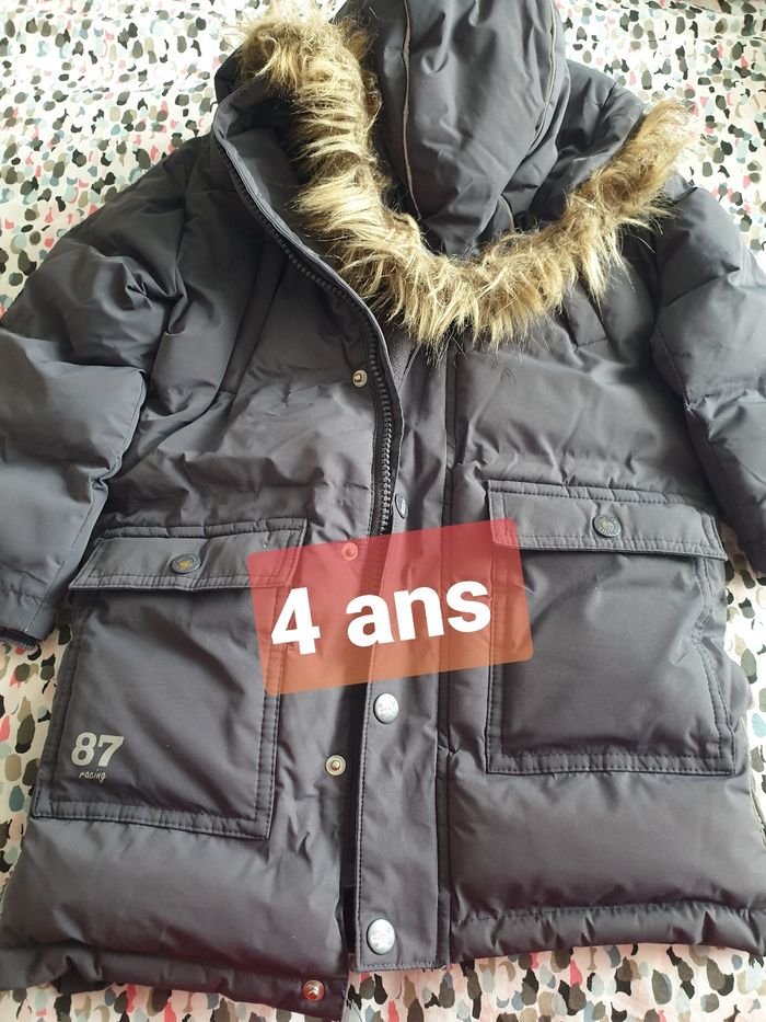 Manteau long doublé polaire 4 ans sergent major - photo numéro 1