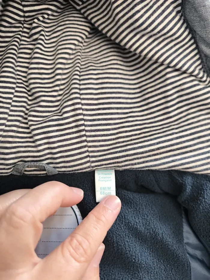 Manteau intérieur polaire garçon 6 mois obaibi et - photo numéro 16