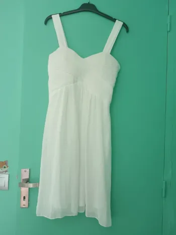 Robe cocktail blanche Taille L