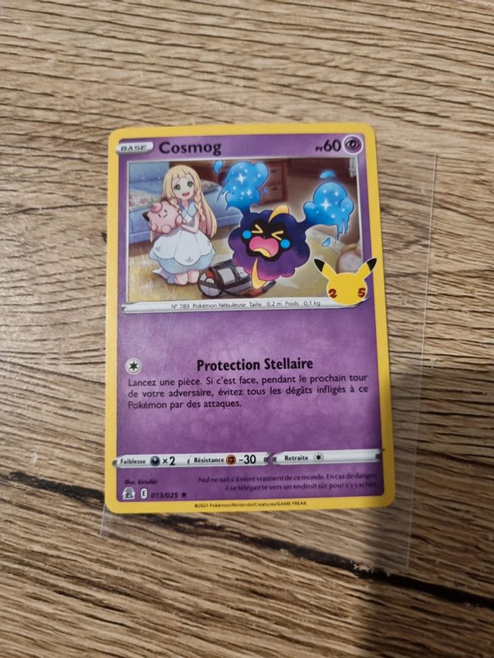 Carte pokémon cosmog 013/025 année 2021 - photo numéro 3