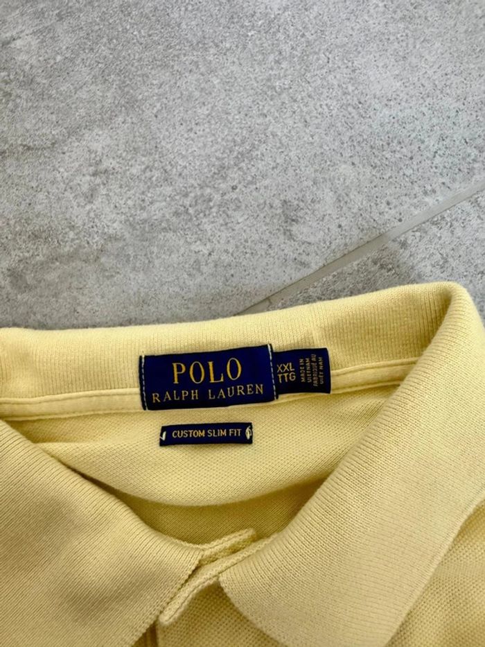 Polo Ralph Lauren homme jaune taille XXL super état - photo numéro 4