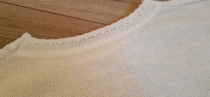 Petit pull vintage made in France écru taille 36 - photo numéro 5