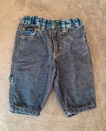 Pantalon bleu garçon taille 2/4mois