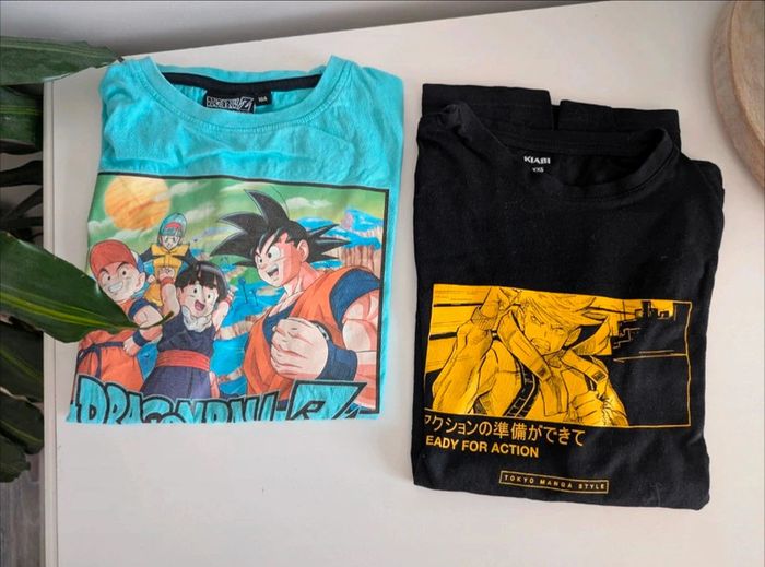 Lot t-shirts Manga garçon 10-12A