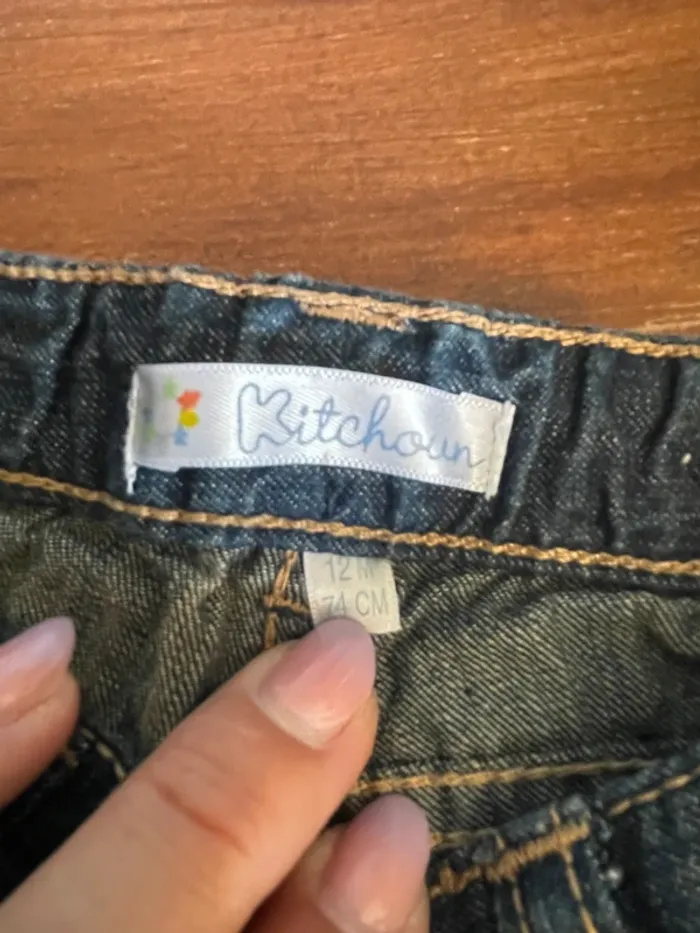 Pantalon jean 12 mois Kitchoun - photo numéro 2