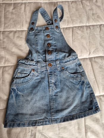 Robe salopette jeans fille taille 6ans