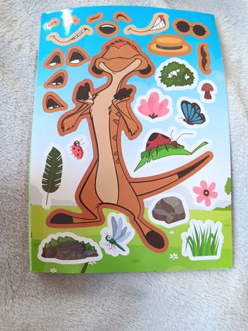 Puzzle stickers timon le roi lion disney