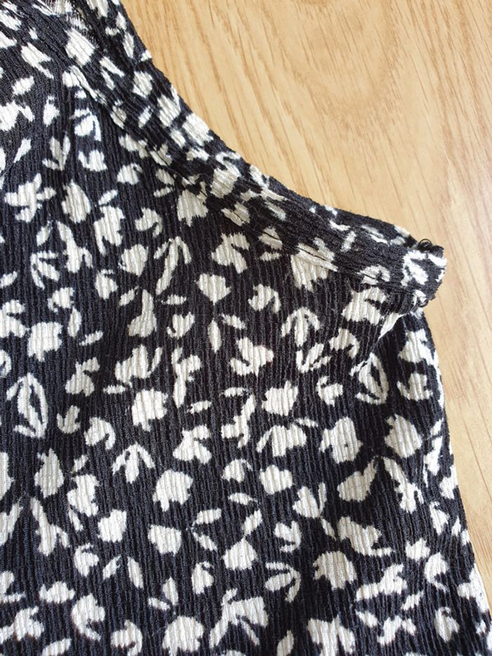 robe longue noir a fleurs blanches primark - photo numéro 2