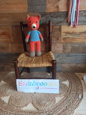 peluche renard crochet fait main tbe
