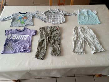 Lot 6 pièces printemps été 9 mois marques diverses