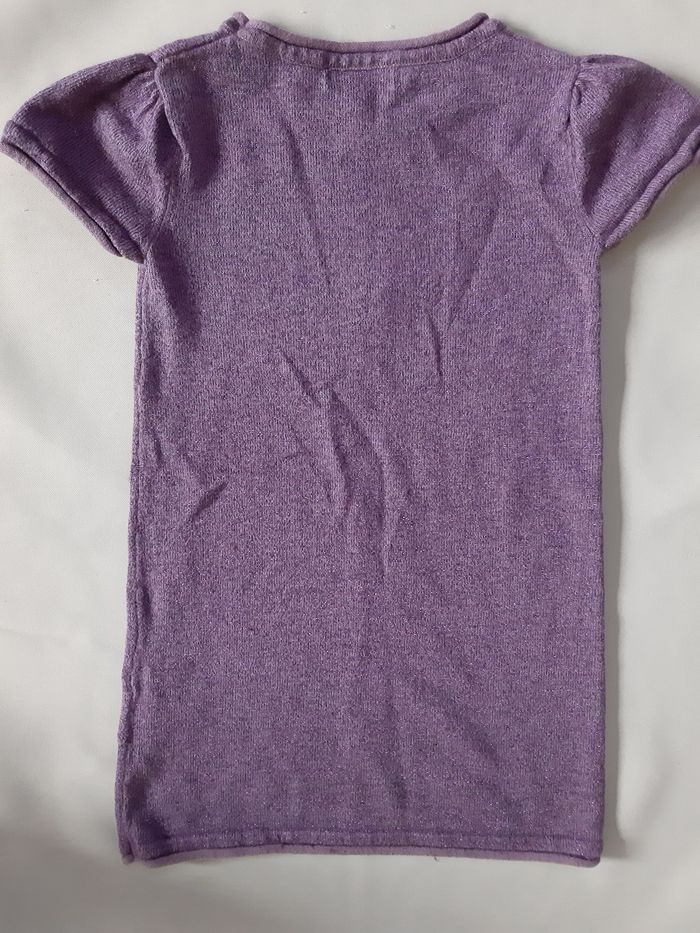 robe-pull violette pailletée à sequins - Vertbaudet - 3/4 ans - photo numéro 5