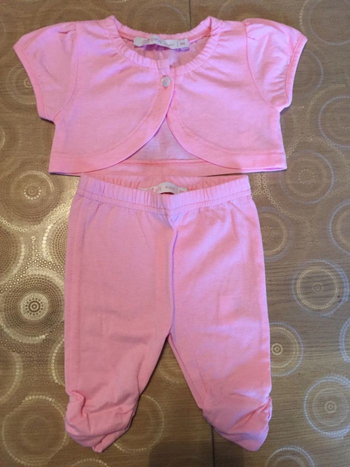 Leggings et boléro bébé fille. Taille 3 mois. Gemo