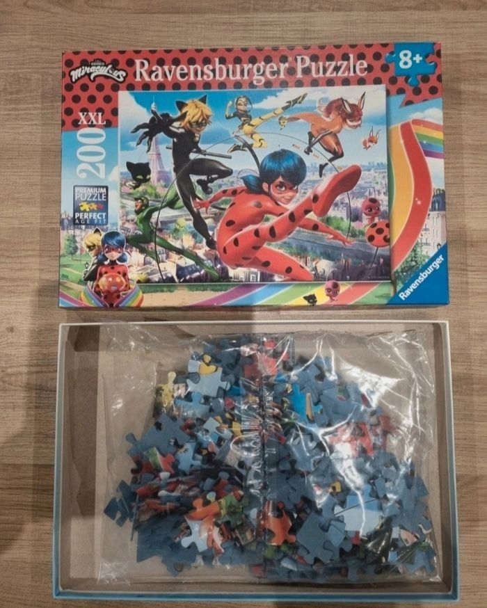 Puzzle XXL 200 pièces Miraculous Ladybug - Ravensburger Tres Bonne Etat - photo numéro 2