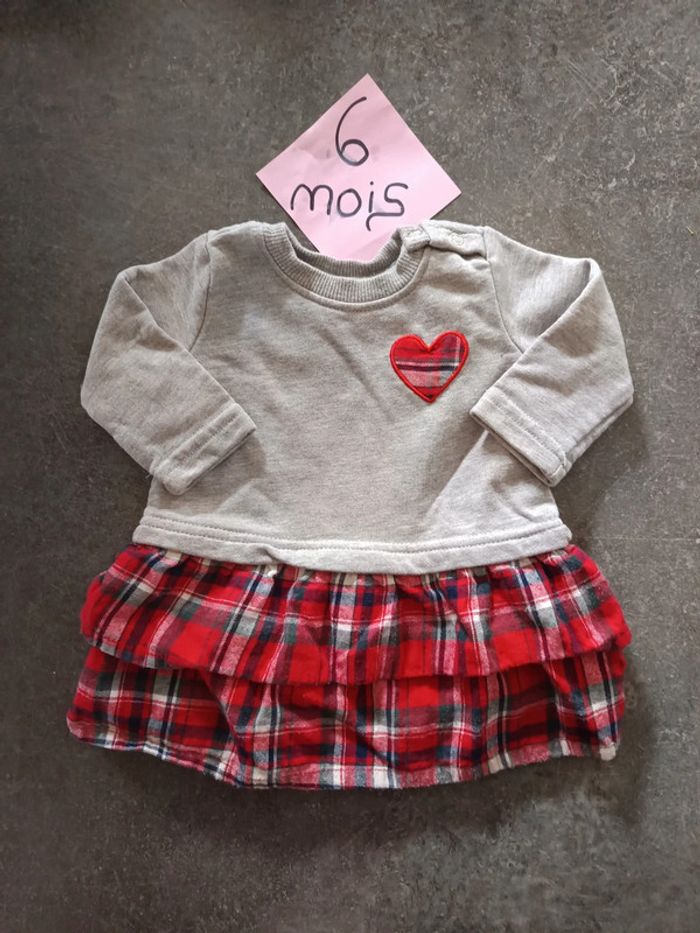 Robe sweat coeur 6 mois