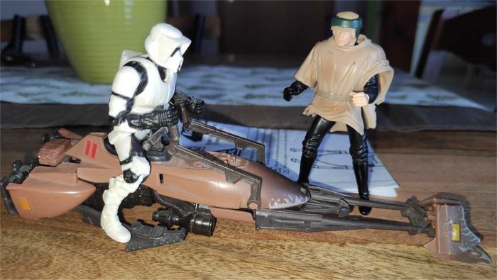 Speeder Bike + Luke + Stormtrooper (Le Retour du Jedi - Endor) - photo numéro 3