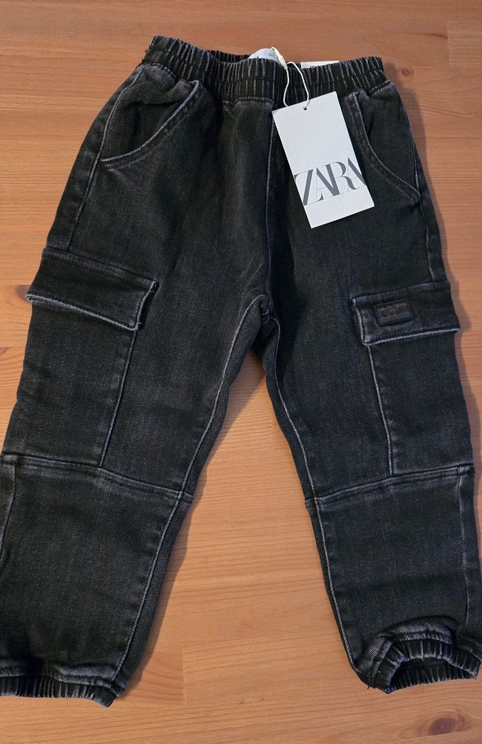 (Neufs non portés)🏷🥰🤩 ensemble teeshirt ml et jeans cargo 3ans garçon 💙🥰🤩 - photo numéro 4