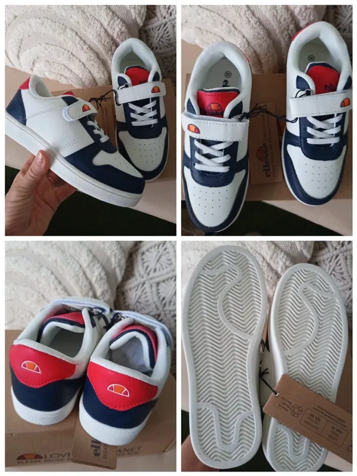 Paire de baskets / sneakers à scratch Ellesse pointure 32 neuves avec étiquettes