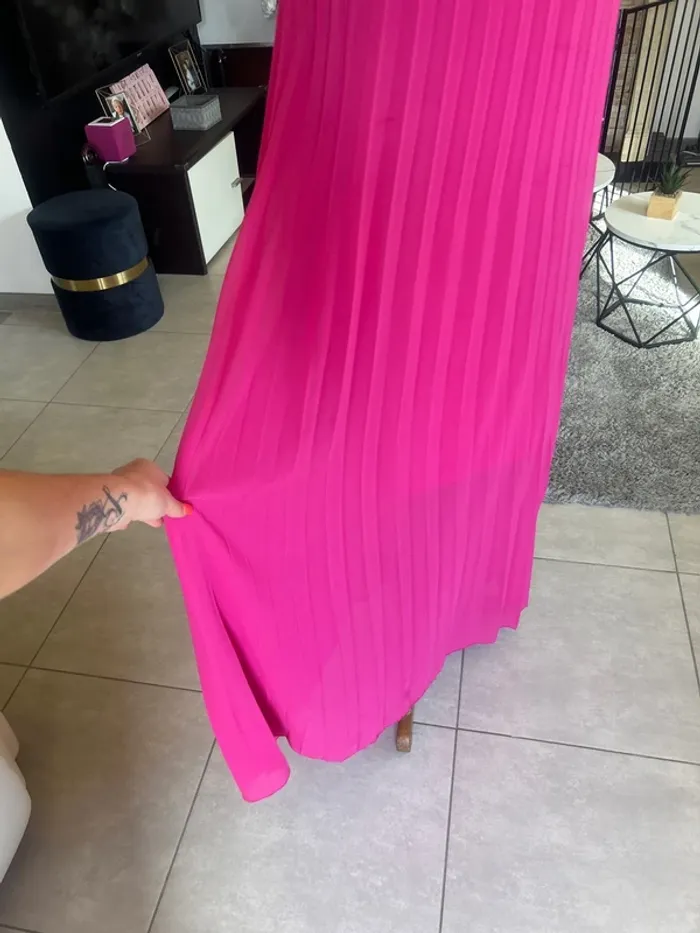 Robe longue femme rose taille 38 taille 40 - photo numéro 3