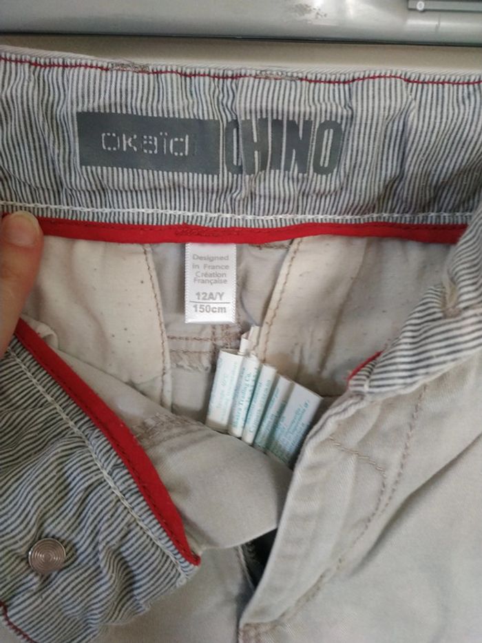 Pantalon Chino Okaïdi 12 ans - photo numéro 2