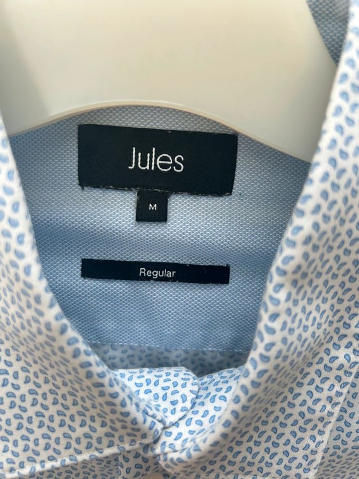 Chemise bleu manches longues en coton Jules - taille M - photo numéro 4
