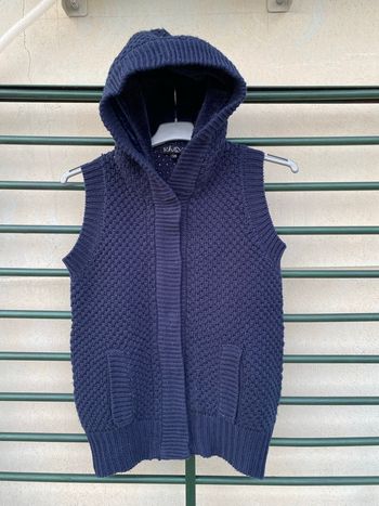 Veste à capuche bleue marine 