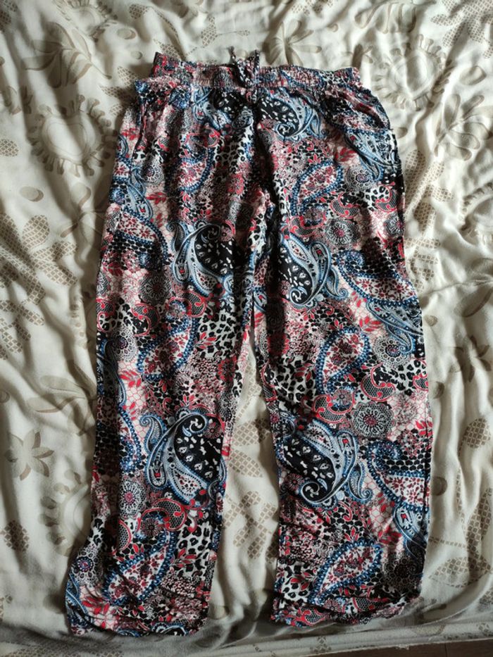 Pantalon multicolore taille unique