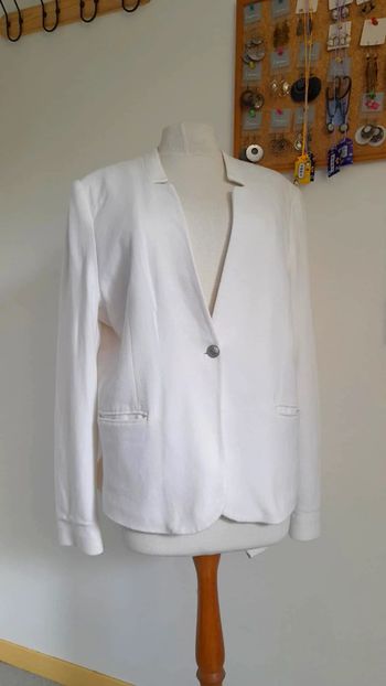 Veste blazer blanc cassé Camaïeu Taille 44