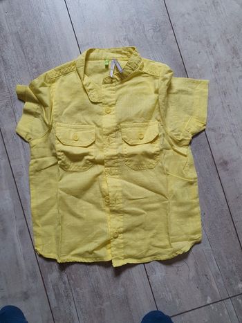 Chemisette jaune garçon