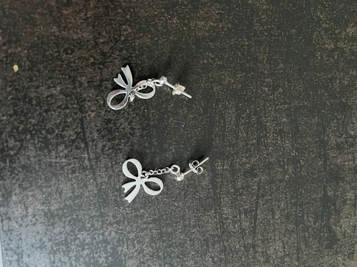 Paire de boucle d’oreilles noeuds - photo numéro 2