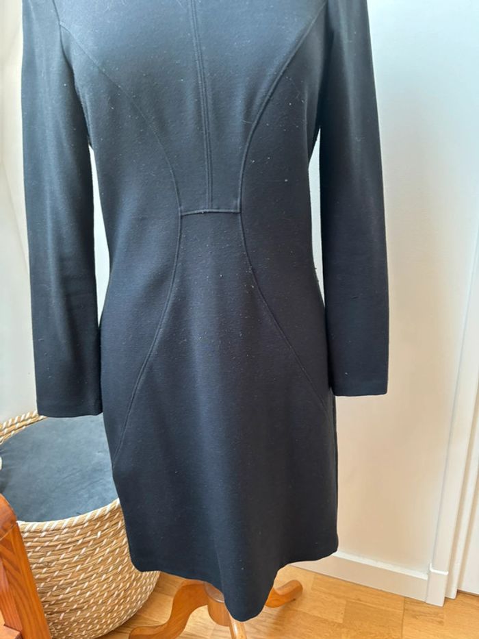 🖤 robe droite noire - Sisley - M - photo numéro 6