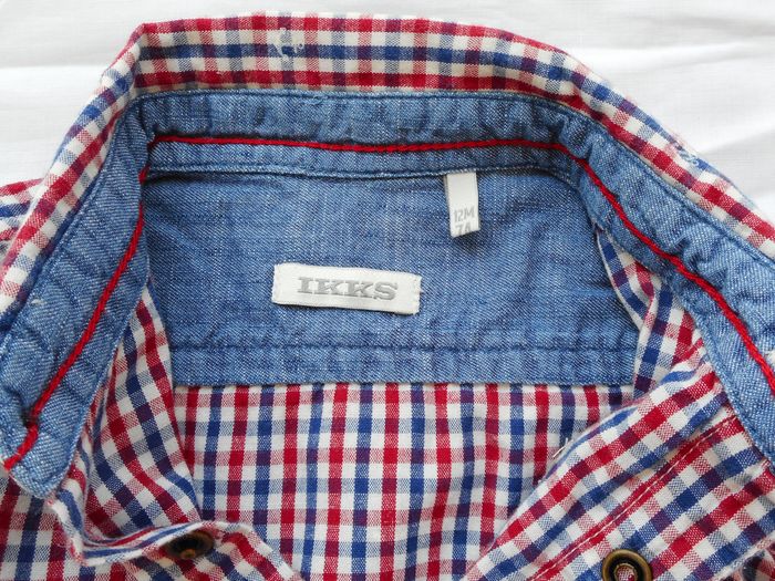 Chemise Manches courtes à carreaux - IKKS - 12 mois - photo numéro 8