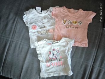 Lot 3 tShirts MC Disney
