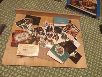 Lot divers mini cartes autocollant sur le thème d'Harry Potter