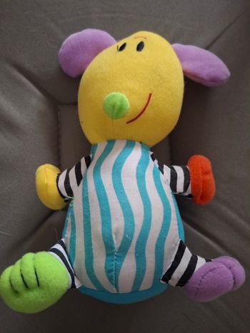 Doudou souris multicolore