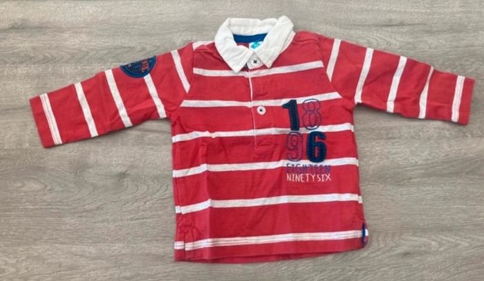 Polo manches longues 6 mois tex baby