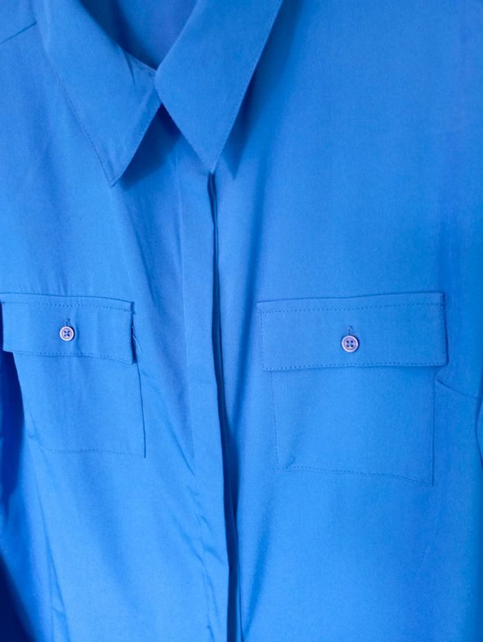Chemise fluide bleu vif - photo numéro 3