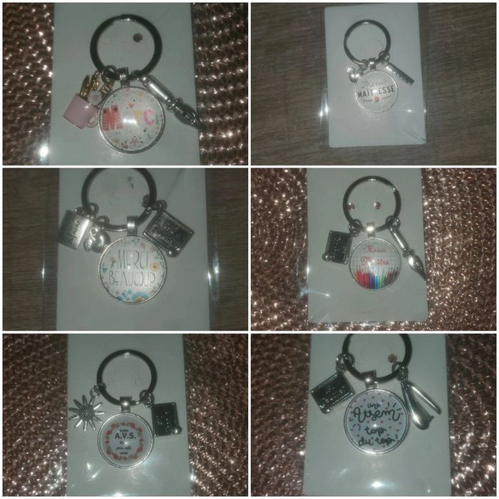 1 porte clé Maîtresse Atsem Maître aesh cadeaux fin d'année