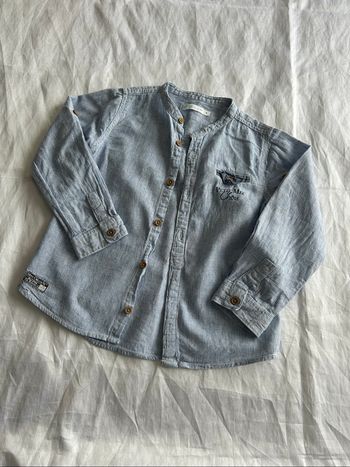 Chemise bleu « pti mec chou »