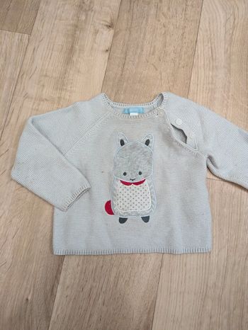 Pull gris Obaïbi 18 Mois