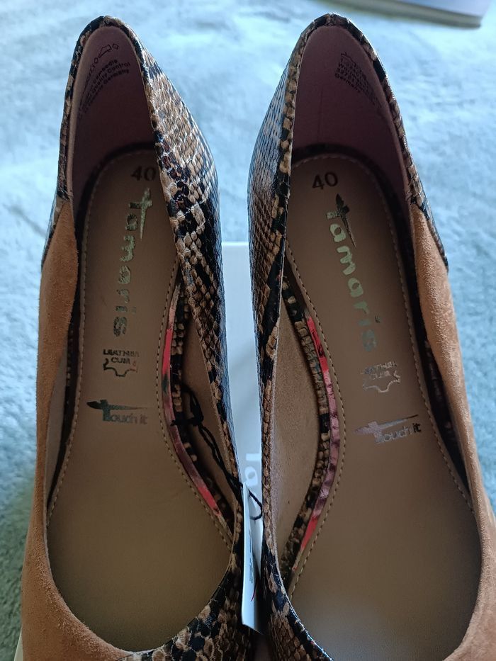Escarpins Tamaris effet python – Neufs avec boîte - photo numéro 6