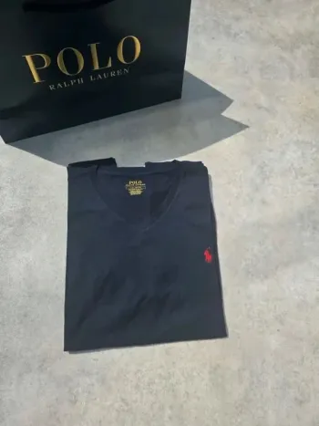 Tee-shirt Ralph lauren L coupe col rond marine Homme Men tee15