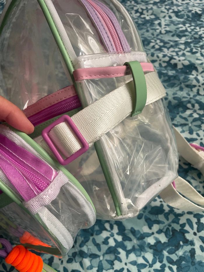 Sac à dos transparent avec sa sacoche Claire’s - photo numéro 3