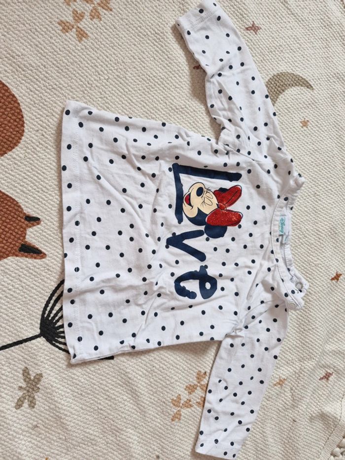 Tee shirt manches longues 9 mois disney