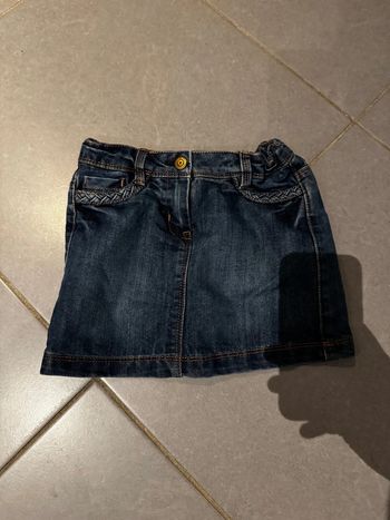 Jupe en jean - TAO - Sweet basics for her - Bleu marine - 5 ans