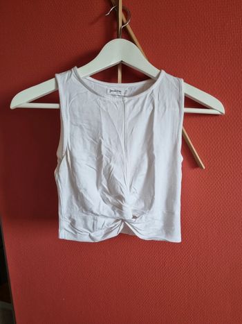 Crop top blanc