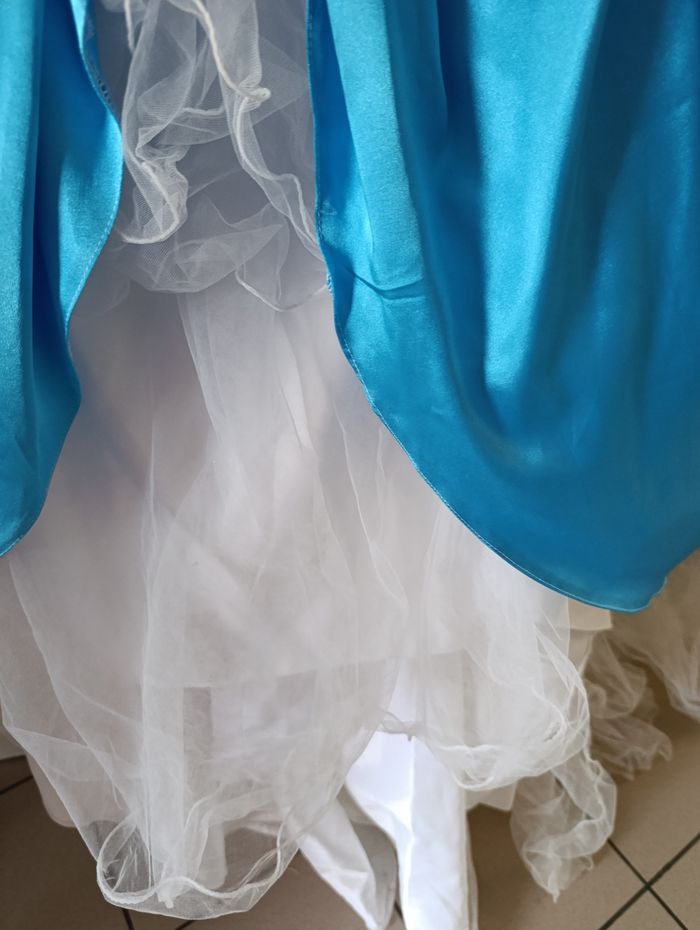 Robe de cérémonie Taille 48/50 XXXL bleue turquoise - photo numéro 7