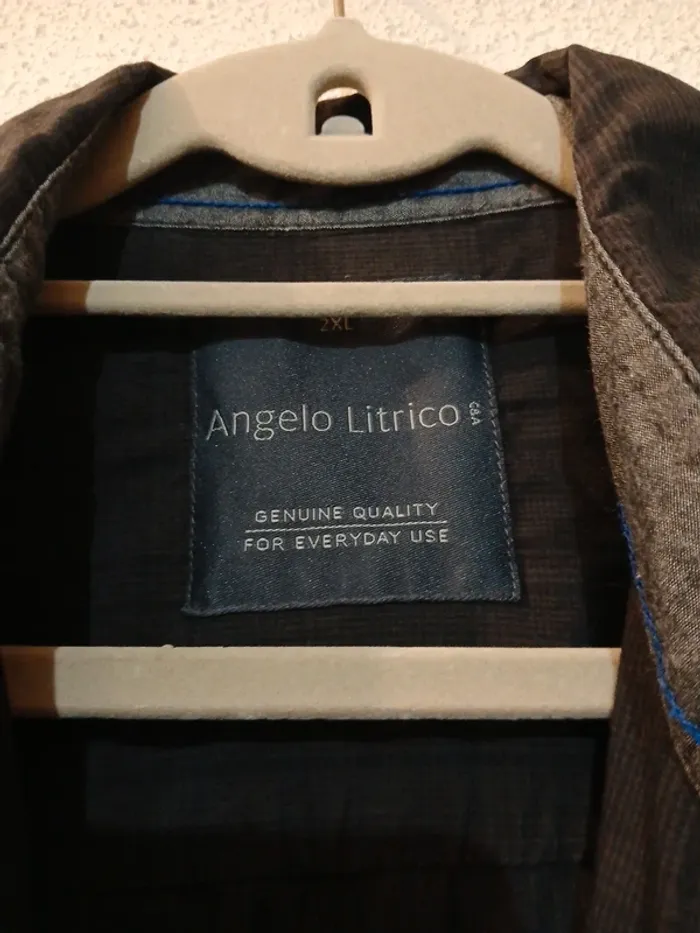 Chemise homme noir basic " Angelo Litrico" taille 2xl - photo numéro 3