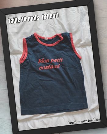 Débardeur bleu marine 🧸 Taille 18 mois 