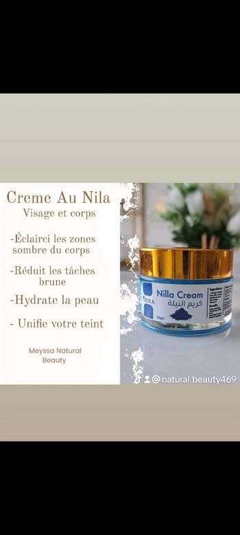 Creme au Nila bleu Bio