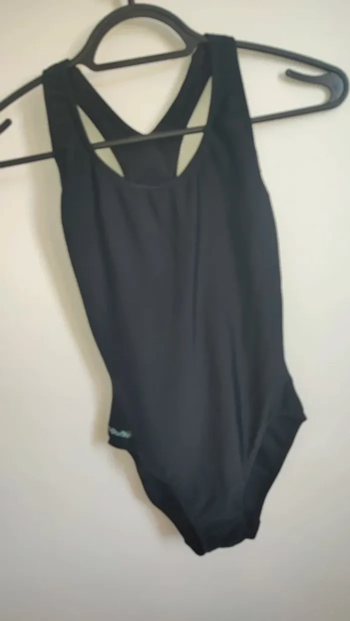 Lot de 2 maillots de bain 1 pièce noir natation - photo numéro 2